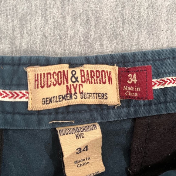 Hudson & Barrow Men's Classic Teal Shorts size 34 - Picture 2 of 5